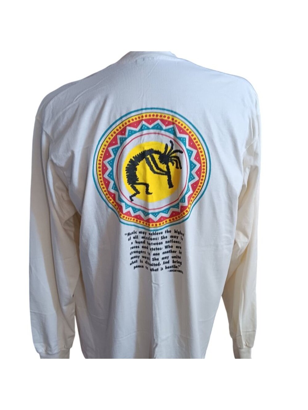 Kokopelli Vintage XL T-Shirt Single Stitch Nebraska Pep Band Long Sleeve Graphic